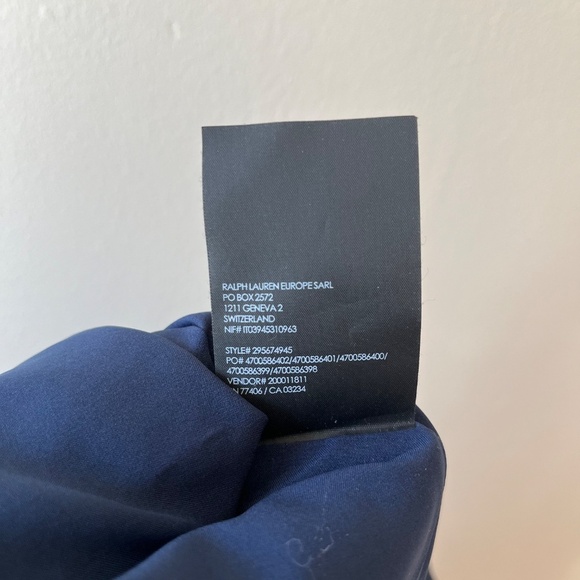 Club Monaco Oversized Silk‎ Lined Tiered Floral Stretch Navy Dress, Size 4 or 6 - Picture 13 of 15